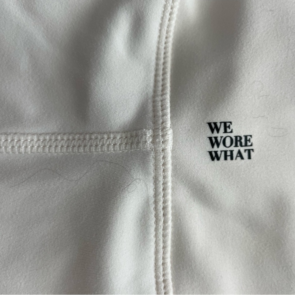 We Wore What cream biker shorts size small like new yoga shorts